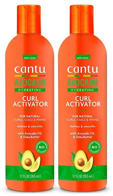 Cantu 아보카도 하이드레이팅 컬 액티베이터 크림 순수 시어 버터 함유 355ml(12온스) (2팩) - 쿠팡