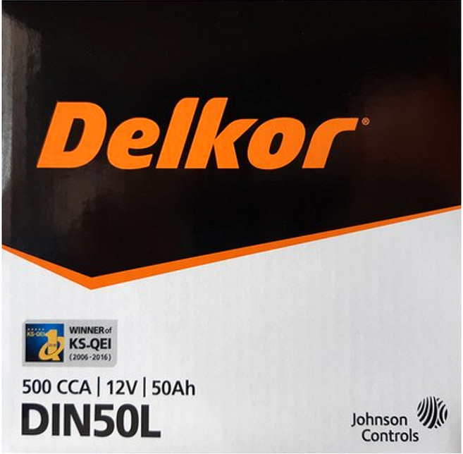 델코 DIN50L 자동차배터리반납 폐반납 코나EV보조용 베뉴 K3(1.6) 니로EV(보조용) 스파크(LPG) 티볼리(가솔린) 조에EV(보조용) (내 차 밧데리 확인후 구매 필수), 1개, DIN50L_공구대여_폐전지반납