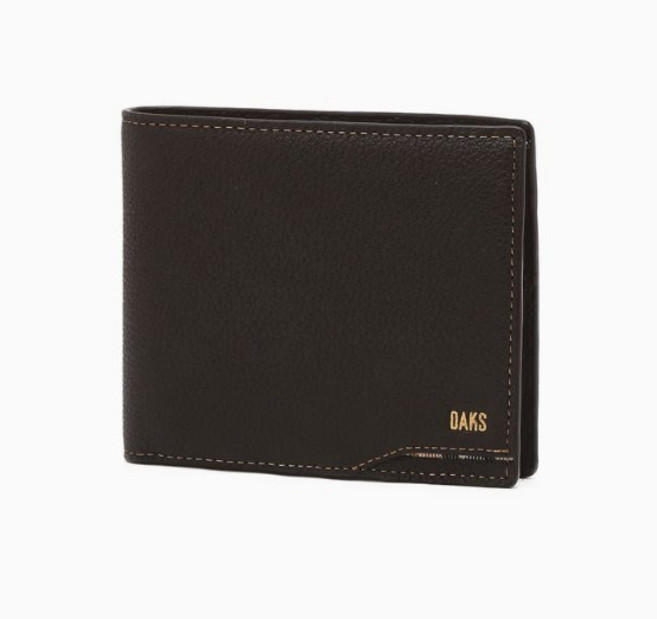 닥스 DAKS 시그니처 포인트 체크 배색 소가죽 반지갑 (선물포장)