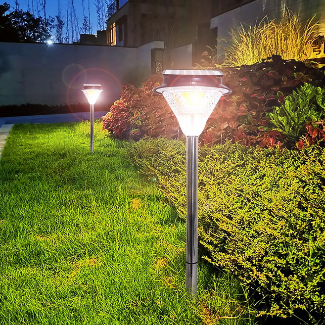 태양광 정원등 밝은 led 야외등 태양열 조명 120구, 노란빛_1세트