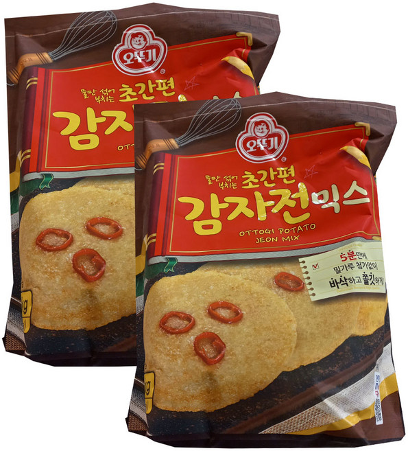 오뚜기 초간편 감자전 믹스, 1.2kg, 2개