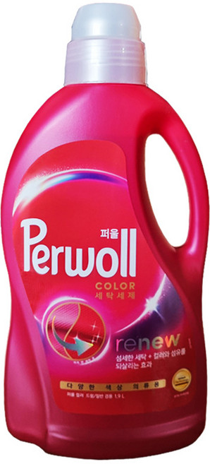 퍼울 컬러 본품 겸용 세탁세제 본품, 1.9L, 1개
