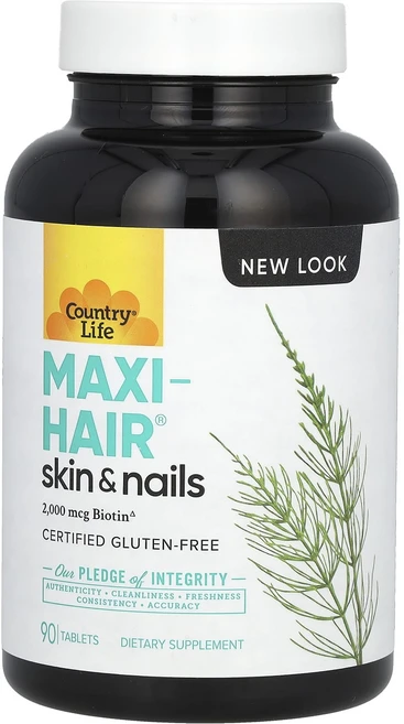 Country Life Maxi-Hair 피부 & 손발톱 90정, CountryLifeMaxiHair피부손발톱90정, 1개 - 쿠팡