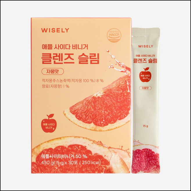 와이즐리 애플 사이다 비니거 클렌즈 슬림 스틱, 1개