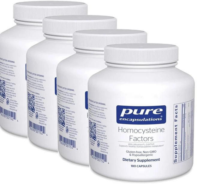 퓨어인캡슐레이션 호모시스테인 팩터스 캡슐 Pure Encapsulations Homocysteine Factors, 4개, 180정 - 쿠팡