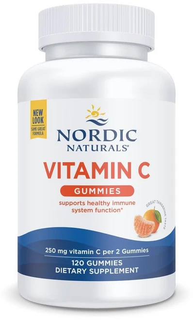 Nordic Naturals 비타민 C 구미 신랄한 귤 - Nordic Naturals Vitamin C Gummies - Chewable Vitamin C Gummy Provi, 1개, 181.44g - 쿠팡