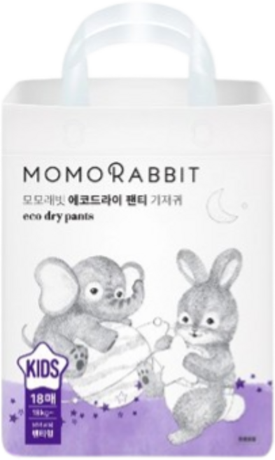 모모래빗 에코드라이 팬티기저귀 팬티형 남여공용, 키즈형(Kid), 72매