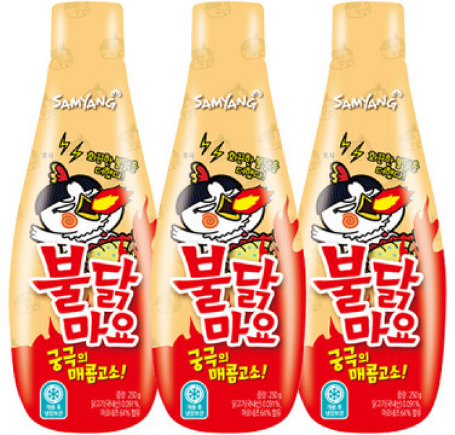 삼양 불닭마요 소스 매운맛소스, 3개, 250g