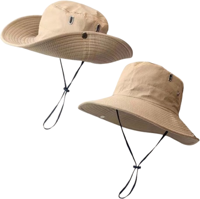 샤토모던 자외선 차단 낚시 등산 햇빛 모자, 카키