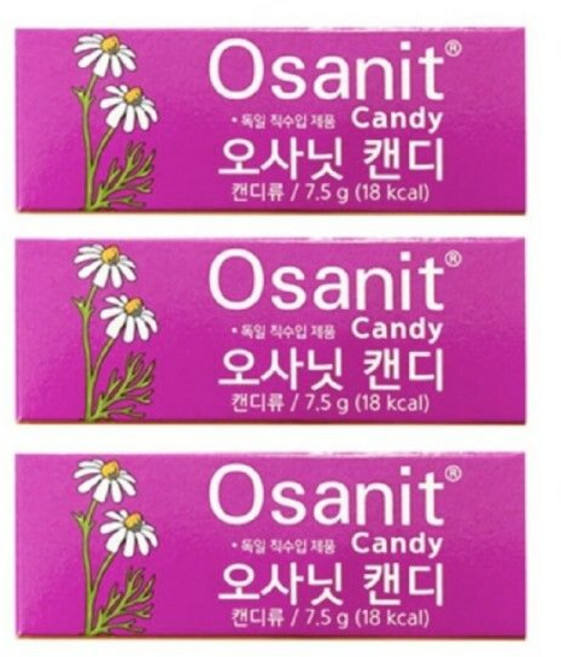 독일 오사닛캔디 오리지날 7.5g 3개 /자일리톨