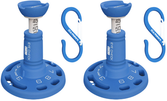 아이체크 스테이 거리측정 골프티 1초티업 꽂지않고 사계절 바로티샷, 1개, 블루