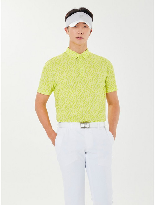 [백화점정품] 볼빅 골프 티셔츠 남성 에센셜 냉감 패턴 프린트 제에리 반팔 VMTSP392_NG 확인용 웨어
