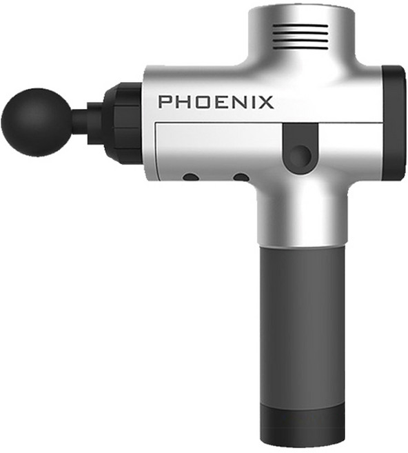 피닉스 마사지건 PHOENIX-A2 무선 안마기 근육진동 마사지기 색상 2종, PHOENIX A2-실버