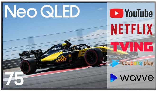 삼성전자 75인치 TV 최신형 4K UHD NEO QLED 네오 큐엘이디 스마트 티비 189cm 75QN80F, 방문설치, 스탠드형, QN80F, 189cm(75인치)