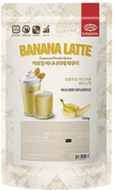 까로망 바나나라떼 파우더, 10개, 500g, 1개입