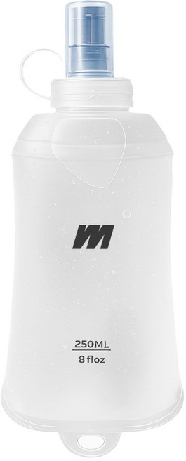 미올로 소프트 플라스크 휴대용 스포츠 러닝 물병, 1개, 250ml, 화이트