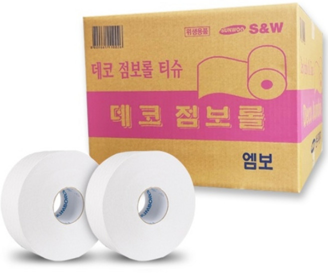 데코 점보롤 화장지 2겹 200m 16롤, 1박스