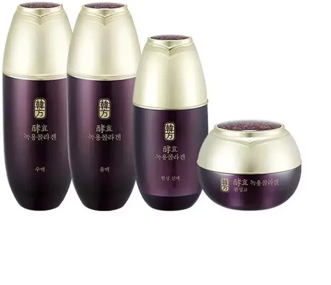 효 녹용콜라겐 기초세트 4종 /수액 + 유액 + 진액 + 활성고M, 1개