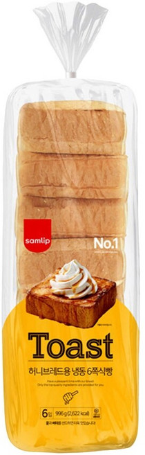 삼립 허니브레드용 냉동 6쪽식빵 996g 4봉, 3.984kg, 1개