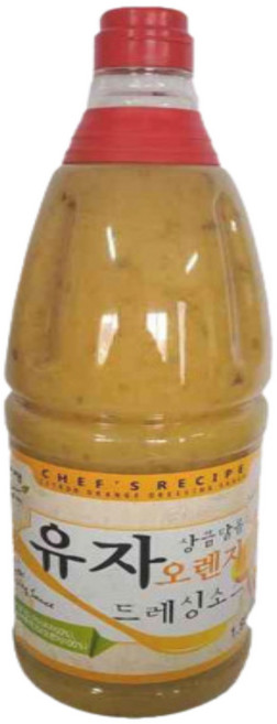 미담채 유자오렌지 드레싱소스 1.95kg 기타드레싱, 9개