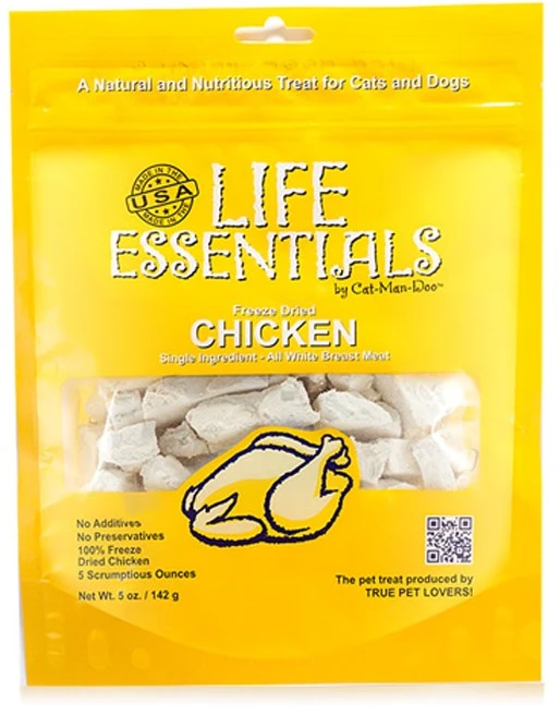 캣만두 라이프 에센셜 동결건조간식, 치킨, 142g, 1개 - 쿠팡