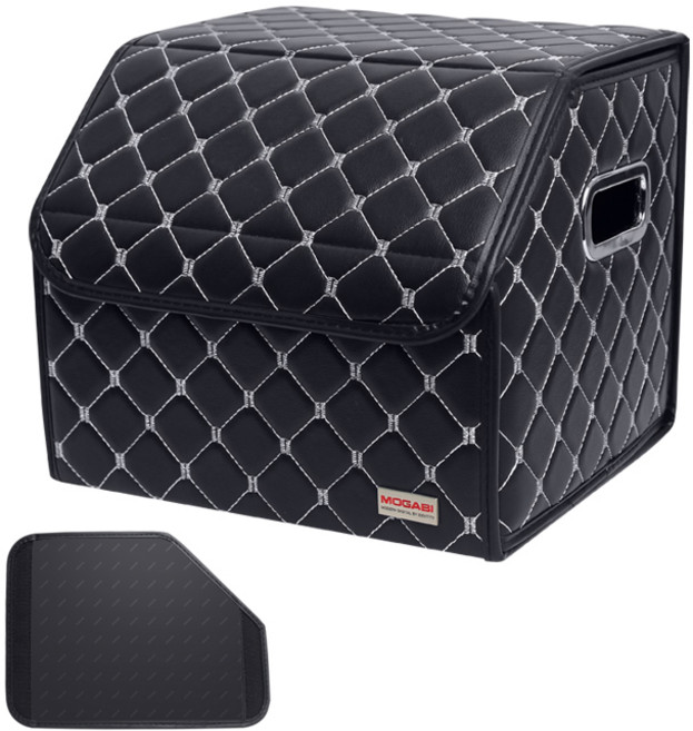 모가비 가죽 트렁크 정리함 고급형 v2 MOG-222, 블랙