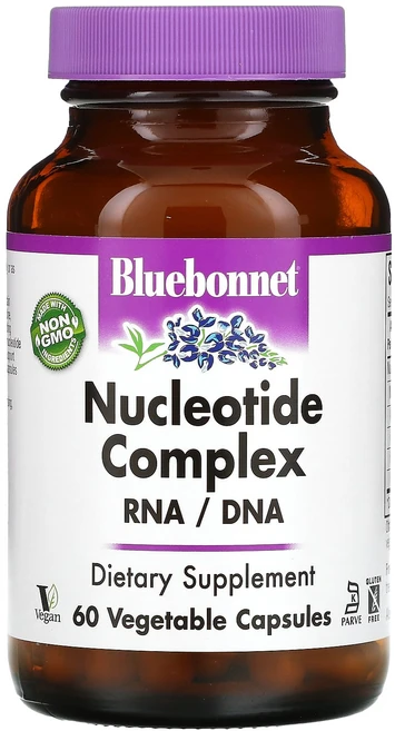Bluebonnet Nutrition 뉴클레오티드 복합체 RNA/DNA 베지 캡슐 60정, BluebonnetNutrition뉴클레오티드복합체RN, 1개 - 쿠팡