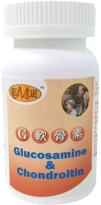 MEGA CARE 葡萄糖胺軟骨素, 0.6g, 1個