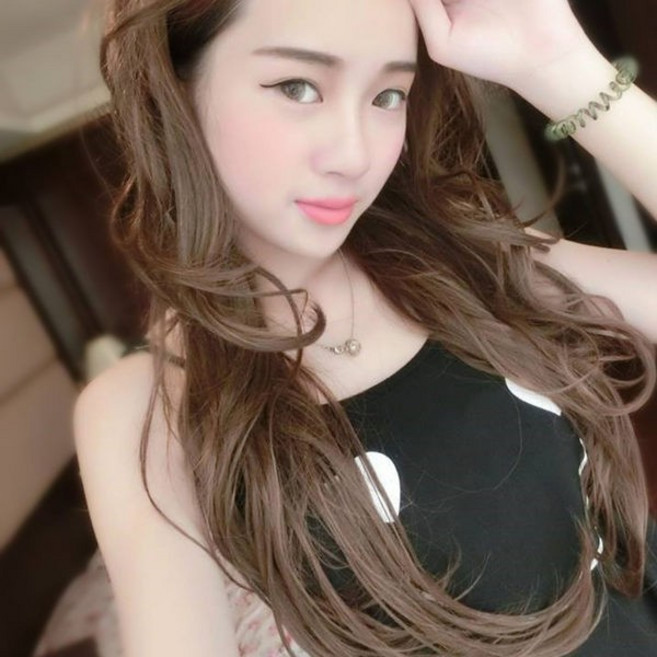 耐熱纖維【MW006】露出美額輕甜女孩浪漫微捲半罩式長髮, 1個, 自然黑