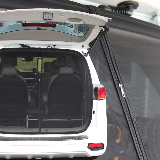 더뉴/올뉴/그랜드카니발 차박용모기장, 지퍼형트렁크모기장