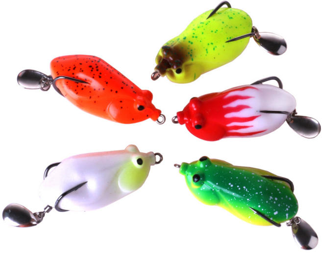 YF 예피싱 스핀 프로그 5종세트 6cm-13.5g 가물치 스타프로그 프로그 루어 가물치 블레이드 개구리웜 배스 낚시, YF스핀프로그-레드헤드, 1개, 13.5g