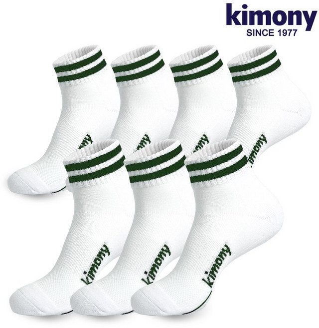 키모니 30수 남성 고급 스포츠양말 KSS501 7족세트, 7개, M3