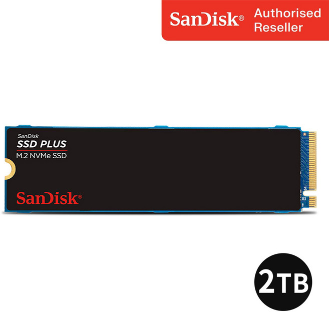 샌디스크 Plus M.2 NVMe SSD 2280 Gen3 노트북 PC 메모리 SSDA3N, 2TB