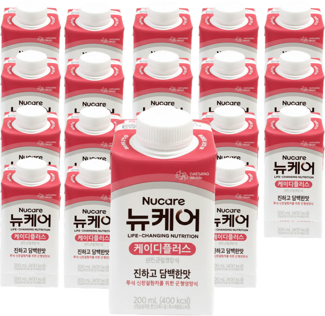 뉴케어 케이디플러스 투석 신장질환자 영양식, 200ml, 20개