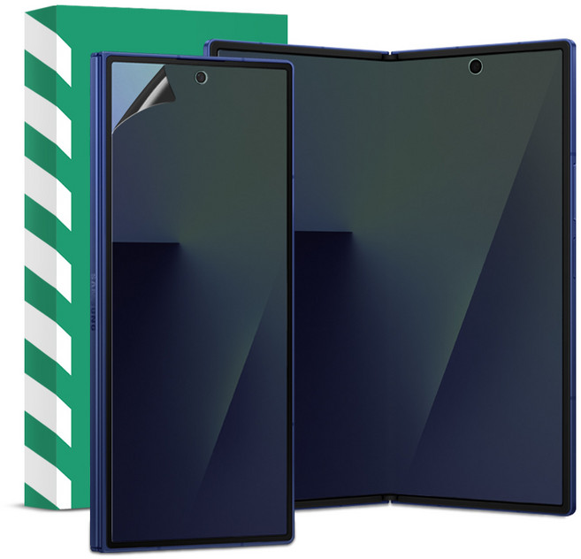 더세이프 갤럭시 Z폴드7 프리미엄 TPU EPU 프라이버시 사생활보호 내면액정 전면액정보호필름, 2세트