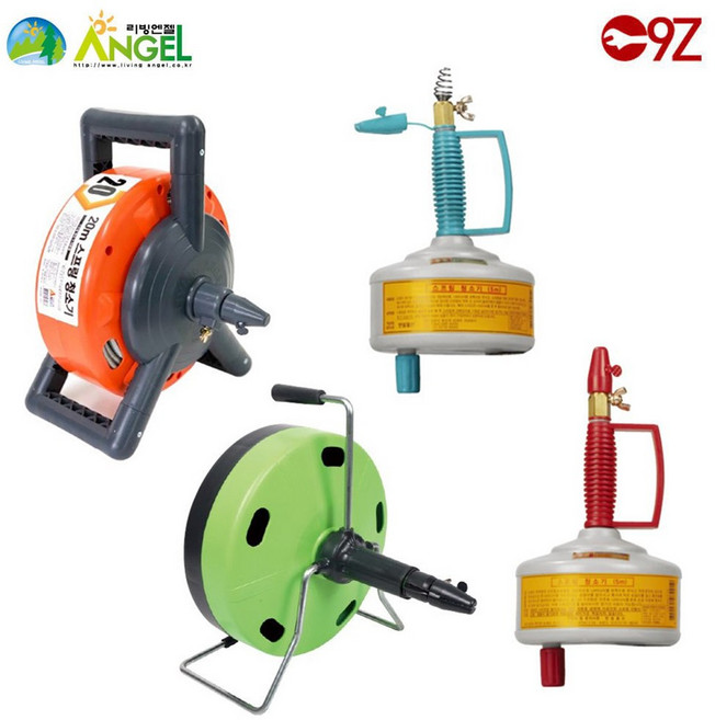 리빙엔젤 스프링청소기 배관 청소 하수구 5M 10M 15M 20M, 1개