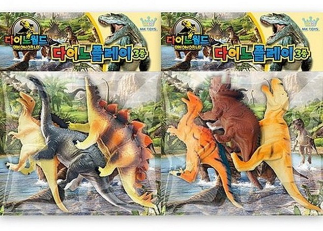 다이노 플레이 3종 공룡 피규어, 1개