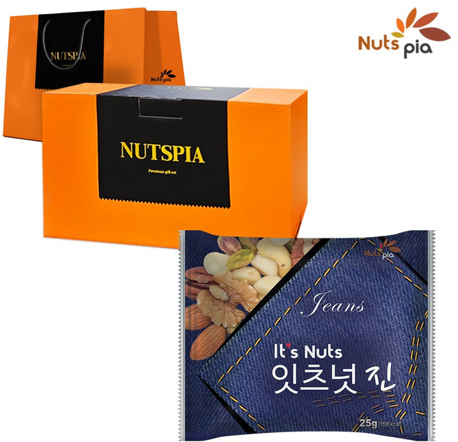 잇츠넛 진 하이엔드 선물세트 쇼핑백 포함, 100개, 25g