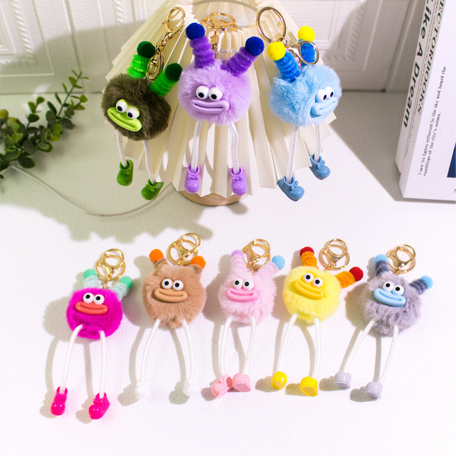 다다 뿔먼지인형 키링 가방고리 세트, 1세트, 8개