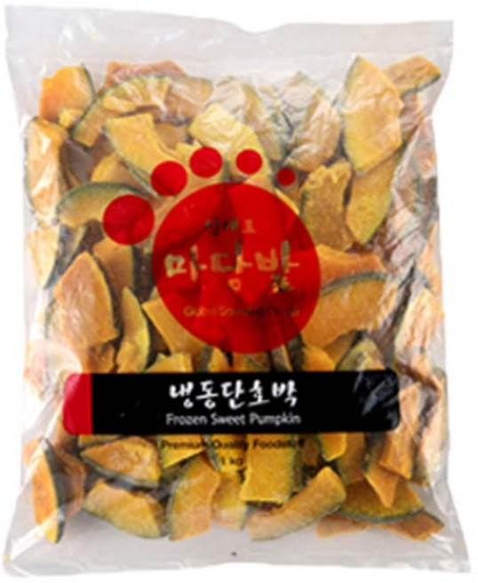 잇츠딜리셔스 마당발 냉동 단호박 유피 1kg, 1개