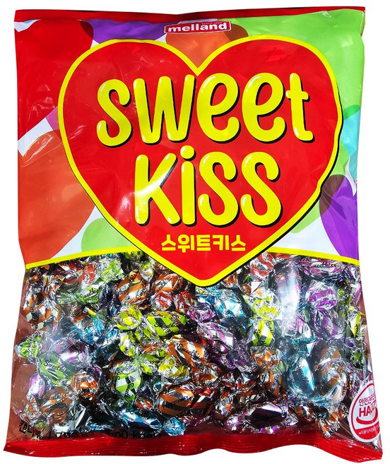 멜랜드 스위트키스캔디 블루 700g 대용량 업소용 식당 벌크 사탕 캔디, 1개
