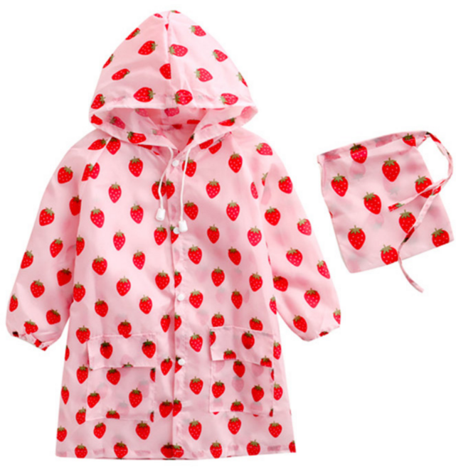 두돌아기우비 돌아기 레인코트 토끼 비옷 아기 여름 유아 2-7세