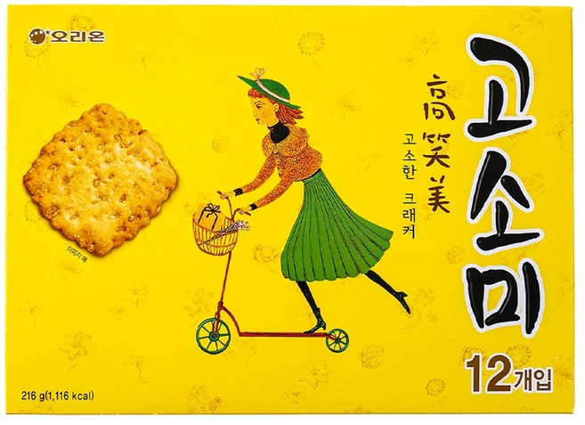 오리온 고소미 216g 편의점간식 수입 이색 젤리 쿠키 미니 대용량 코스트코, 1개 - 쿠팡