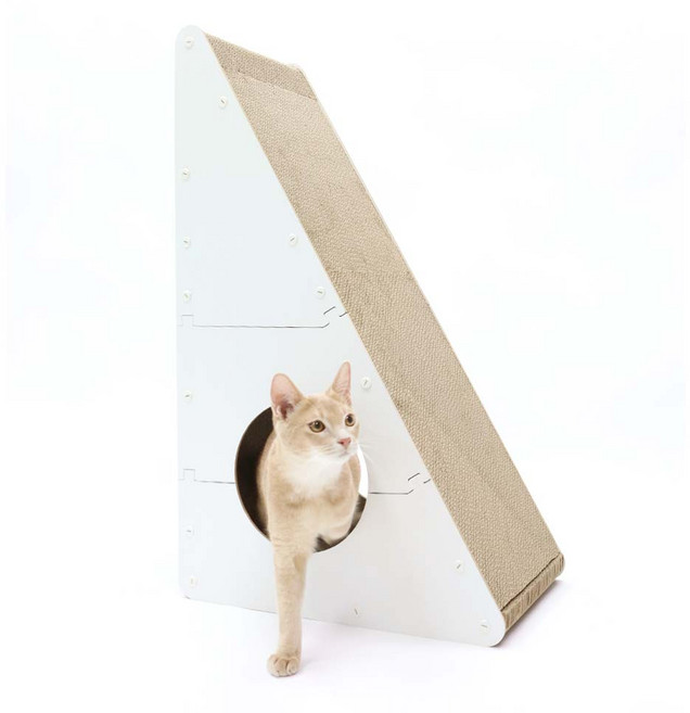 네네린도 숨숨집 클라이밍 고양이 수직 스크래쳐, 1. 본품, 1개, 웜화이트