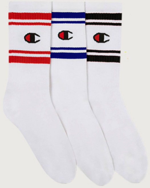 매장정품 챔피온 CHAMPION 더블 스트라이프 풀랭스 삭스 3PACK Multi CHPU252EISC032WH, S