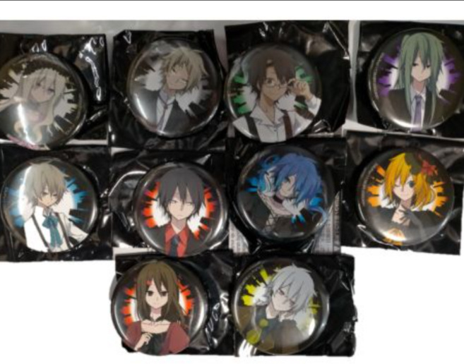 카게로우 프로젝트 캔뱃지 총 10종 세트