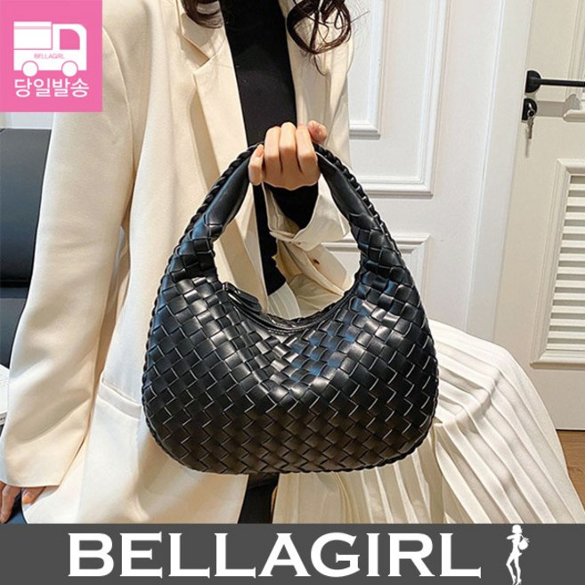 (벨라걸)메쉬호보미니 소가죽가방 숄더백 토트백 크로스 수제 여성핸드백 30대 40대 50대 60대