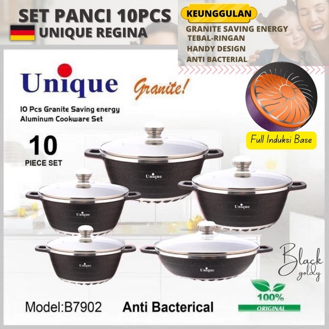 不沾鍋組 德國工藝多功能鍋具套裝, BLACK Goldy Unique,超商取最多一套/多件選宅配, 1個