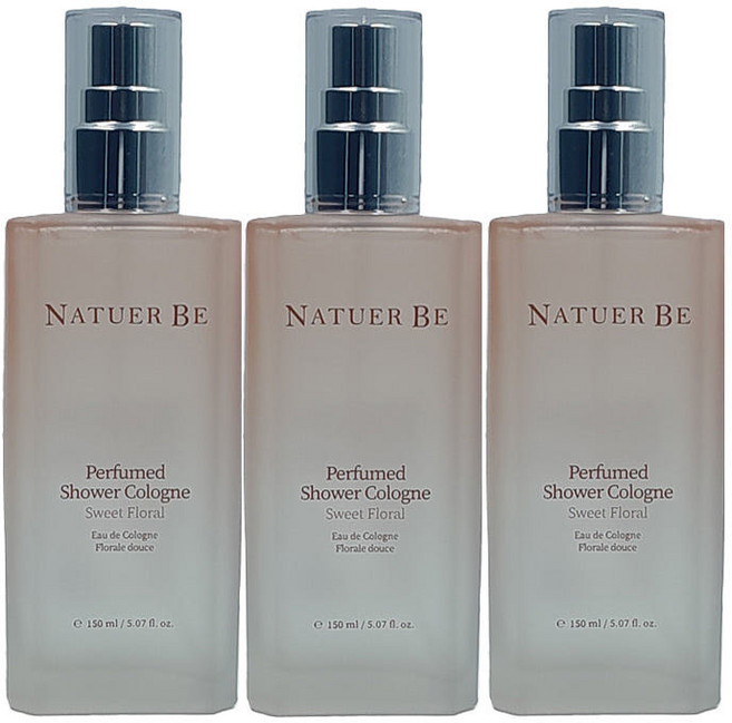 엔프라니 네추어비 퍼퓸드 샤워코롱 스위트플로랄, 150ml, 3개