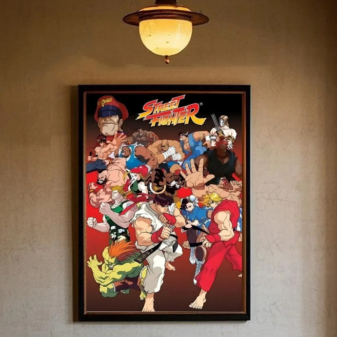 게임 스트리트 파이터 포스터 미적 캔버스 회화 인쇄 벽 예술 그림 침실 홈 장식, A. 20x30cm Unframed, 12. 13